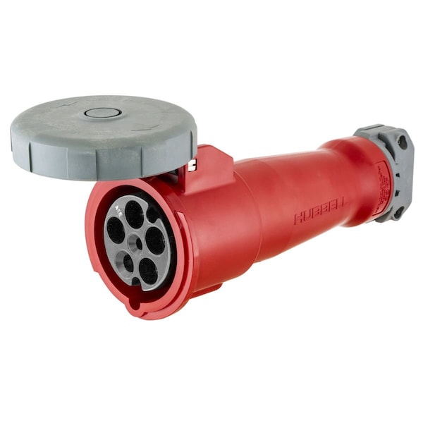 Watertight Pin & Sleeve Connector, Three Phase, 4 Pole, NEMA 4X